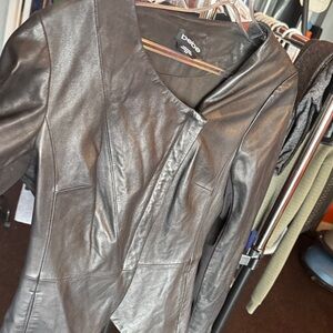 Bebe Sleek Black Leather Jacket